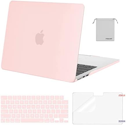 MOSISO Compatible with MacBook Air 13 inch Case M5 2026 M4 2025 M3 M2 2024 2022 A3449 A3240 A3113 A2681 Hard Shell&Keyboard Cover&Screen Film&Pouch for MacBook Air 13 6 inch Case  Crystal Clear