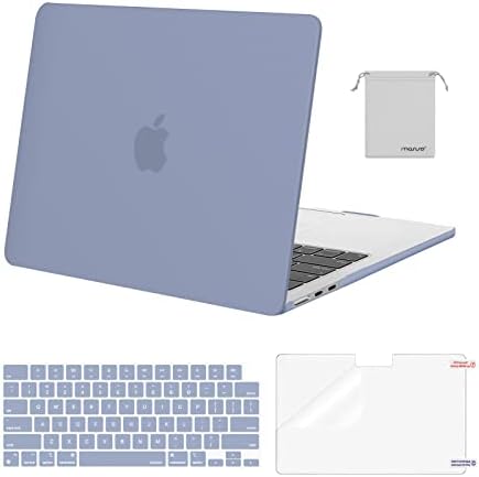 MOSISO Compatible with MacBook Air 13 inch Case M5 2026 M4 2025 M3 M2 2024 2022 A3449 A3240 A3113 A2681 Hard Shell&Keyboard Cover&Screen Film&Pouch for MacBook Air 13 6 inch Case  Crystal Clear