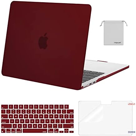MOSISO Compatible with MacBook Air 13 inch Case M5 2026 M4 2025 M3 M2 2024 2022 A3449 A3240 A3113 A2681 Hard Shell&Keyboard Cover&Screen Film&Pouch for MacBook Air 13 6 inch Case  Crystal Clear