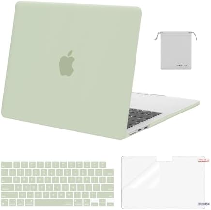 MOSISO Compatible with MacBook Air 13 inch Case M5 2026 M4 2025 M3 M2 2024 2022 A3449 A3240 A3113 A2681 Hard Shell&Keyboard Cover&Screen Film&Pouch for MacBook Air 13 6 inch Case  Crystal Clear