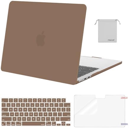 MOSISO Compatible with MacBook Air 13 inch Case M5 2026 M4 2025 M3 M2 2024 2022 A3449 A3240 A3113 A2681 Hard Shell&Keyboard Cover&Screen Film&Pouch for MacBook Air 13 6 inch Case  Crystal Clear
