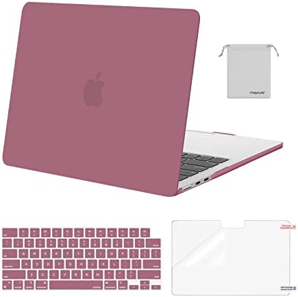 MOSISO Compatible with MacBook Air 13 inch Case M5 2026 M4 2025 M3 M2 2024 2022 A3449 A3240 A3113 A2681 Hard Shell&Keyboard Cover&Screen Film&Pouch for MacBook Air 13 6 inch Case  Crystal Clear