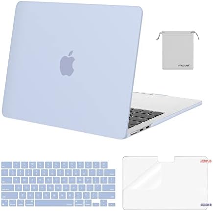 MOSISO Compatible with MacBook Air 13 inch Case M5 2026 M4 2025 M3 M2 2024 2022 A3449 A3240 A3113 A2681 Hard Shell&Keyboard Cover&Screen Film&Pouch for MacBook Air 13 6 inch Case  Crystal Clear