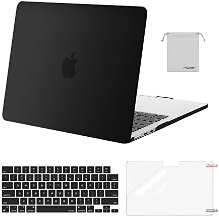 MOSISO Compatible with MacBook Air 13 inch Case M5 2026 M4 2025 M3 M2 2024 2022 A3449 A3240 A3113 A2681 Hard Shell&Keyboard Cover&Screen Film&Pouch for MacBook Air 13 6 inch Case  Crystal Clear