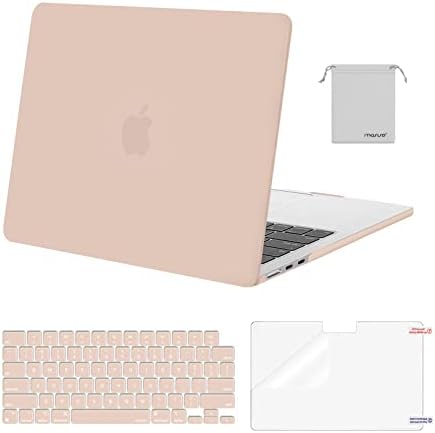 MOSISO Compatible with MacBook Air 13 inch Case M5 2026 M4 2025 M3 M2 2024 2022 A3449 A3240 A3113 A2681 Hard Shell&Keyboard Cover&Screen Film&Pouch for MacBook Air 13 6 inch Case  Crystal Clear