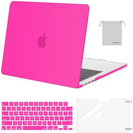 MOSISO Compatible with MacBook Air 13 inch Case M5 2026 M4 2025 M3 M2 2024 2022 A3449 A3240 A3113 A2681 Hard Shell&Keyboard Cover&Screen Film&Pouch for MacBook Air 13 6 inch Case  Crystal Clear