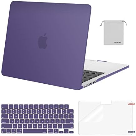 MOSISO Compatible with MacBook Air 13 inch Case M5 2026 M4 2025 M3 M2 2024 2022 A3449 A3240 A3113 A2681 Hard Shell&Keyboard Cover&Screen Film&Pouch for MacBook Air 13 6 inch Case  Crystal Clear