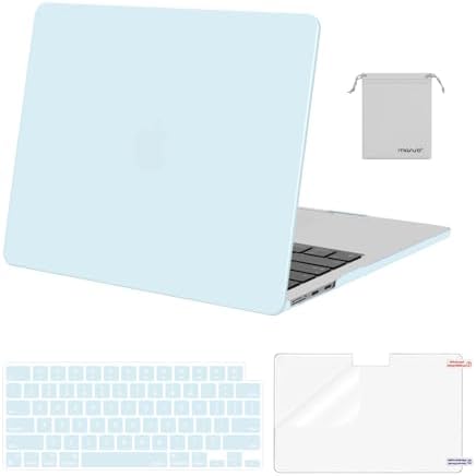 MOSISO Compatible with MacBook Air 13 inch Case M5 2026 M4 2025 M3 M2 2024 2022 A3449 A3240 A3113 A2681 Hard Shell&Keyboard Cover&Screen Film&Pouch for MacBook Air 13 6 inch Case  Crystal Clear