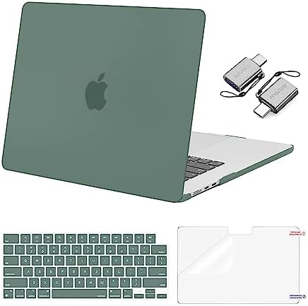 MOSISO Compatible with MacBook Air 15 inch Case M5 2026 M4 2025 M3 M2 2024 2023 A3448 A3241 A3114 A2941  Hard Shell&Keyboard Cover&Screen Film&Type C  Great for Study Travel Work  Starlight