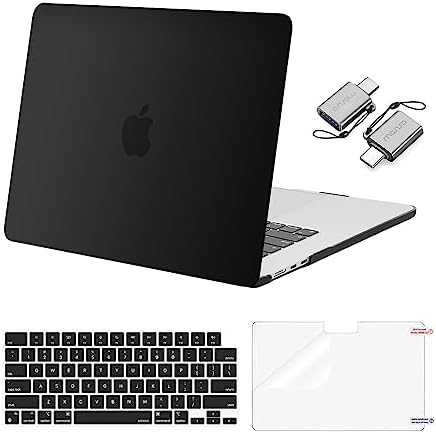 MOSISO Compatible with MacBook Air 15 inch Case M5 2026 M4 2025 M3 M2 2024 2023 A3448 A3241 A3114 A2941  Hard Shell&Keyboard Cover&Screen Film&Type C  Great for Study Travel Work  Starlight