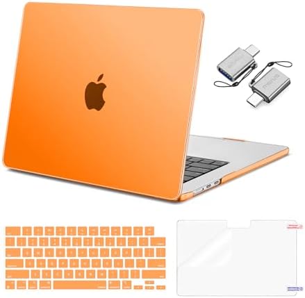 MOSISO Compatible with MacBook Air 15 inch Case M5 2026 M4 2025 M3 M2 2024 2023 A3448 A3241 A3114 A2941  Hard Shell&Keyboard Cover&Screen Film&Type C  Great for Study Travel Work  Starlight