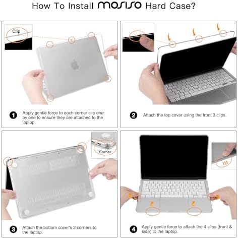 MOSISO Compatible with MacBook Neo Case 13 inch 2026 Release Model A3404 with A18 Pro Chip  4 in 1 Kit Precision Fit Crack & Scratch Resistant Protective Hard Shell Case Cover  Crystal Blush