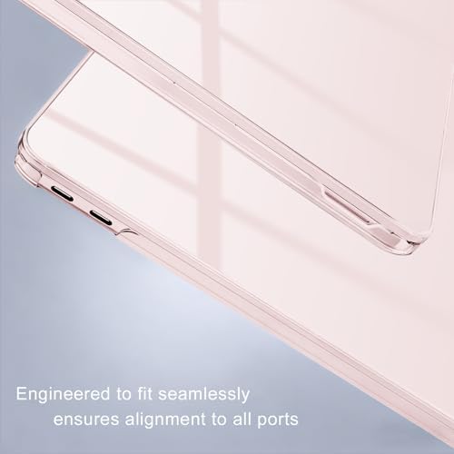 MOSISO Compatible with MacBook Neo Case 13 inch 2026 Release Model A3404 with A18 Pro Chip  4 in 1 Kit Precision Fit Crack & Scratch Resistant Protective Hard Shell Case Cover  Crystal Blush