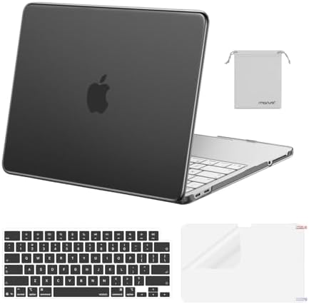 MOSISO Compatible with MacBook Neo Case 13 inch 2026 Release Model A3404 with A18 Pro Chip  4 in 1 Kit Precision Fit Crack & Scratch Resistant Protective Hard Shell Case Cover  Crystal Blush
