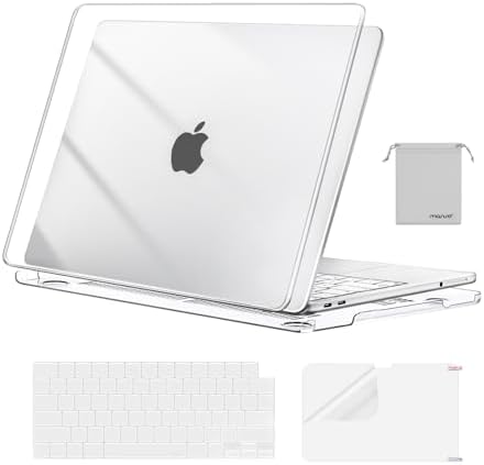 MOSISO Compatible with MacBook Neo Case 13 inch 2026 Release Model A3404 with A18 Pro Chip  4 in 1 Kit Precision Fit Crack & Scratch Resistant Protective Hard Shell Case Cover  Crystal Blush