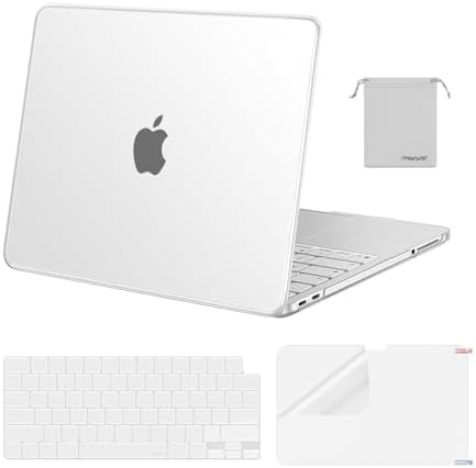 MOSISO Compatible with MacBook Neo Case 13 inch 2026 Release Model A3404 with A18 Pro Chip  4 in 1 Kit Precision Fit Crack & Scratch Resistant Protective Hard Shell Case Cover  Crystal Blush
