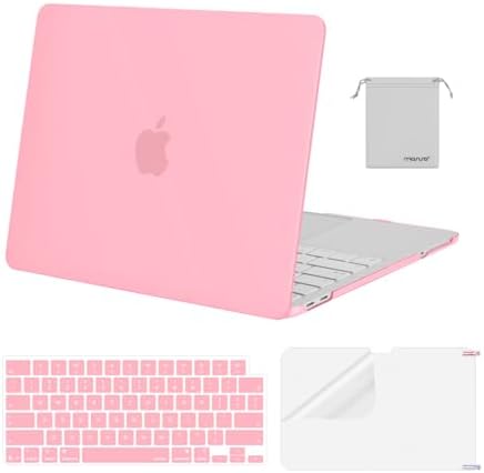 MOSISO Compatible with MacBook Neo Case 13 inch 2026 Release Model A3404 with A18 Pro Chip  4 in 1 Kit Precision Fit Crack & Scratch Resistant Protective Hard Shell Case Cover  Crystal Blush