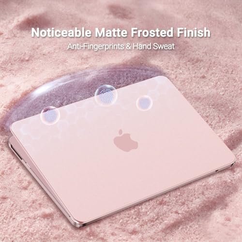 MOSISO Compatible with MacBook Neo Case 13 inch 2026 Release A3404  Seamlessly Closes Scratches & Fingerprints Resistant Hard Shell&Sixteen Grid Puffy Bag&Keyboard Skin&Type C&Screen Film  Blush