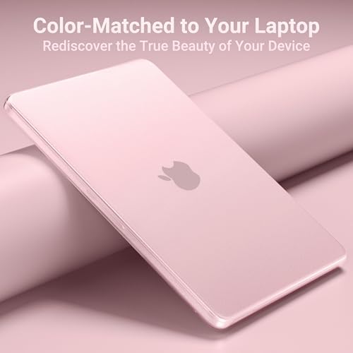 MOSISO Compatible with MacBook Neo Case 13 inch 2026 Release A3404  Seamlessly Closes Scratches & Fingerprints Resistant Hard Shell&Sixteen Grid Puffy Bag&Keyboard Skin&Type C&Screen Film  Blush