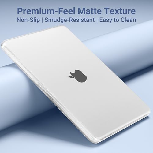 MOSISO Matte Finish Case Compatible with MacBook Neo 13 inch 2026 Release Model A3404  4 in 1 Kit Ultra Thin Exact Fit Scratches & Fingerprints Resistant Protective Hard Shell Case Cover  Matte Clear