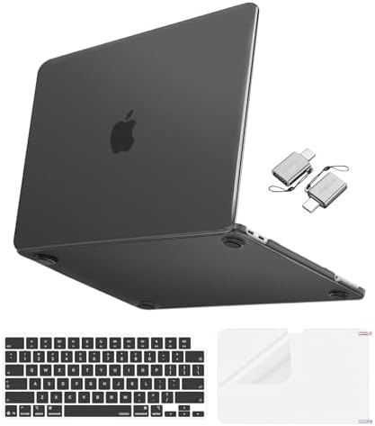 MOSISO Matte Finish Case Compatible with MacBook Neo 13 inch 2026 Release Model A3404  4 in 1 Kit Ultra Thin Exact Fit Scratches & Fingerprints Resistant Protective Hard Shell Case Cover  Matte Clear