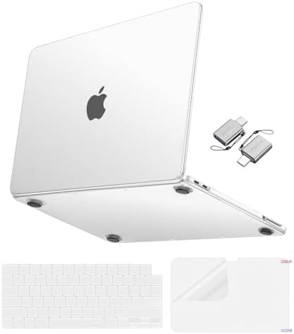 MOSISO Matte Finish Case Compatible with MacBook Neo 13 inch 2026 Release Model A3404  4 in 1 Kit Ultra Thin Exact Fit Scratches & Fingerprints Resistant Protective Hard Shell Case Cover  Matte Clear