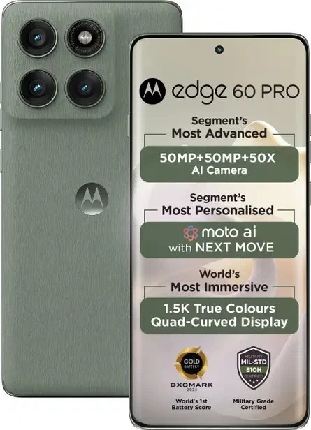 MOTOROLA Edge 60 Pro 5G Factory Unlocked Dual SIM 8GB 256GB NO TARIFFS TO USA