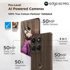 MOTOROLA Moto Edge 60 Pro 5G - Desbloqueado de fábrica, doble SIM - 12 GB, 256 GB - Pantone Walnut