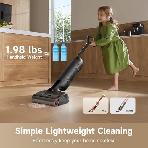MOVA M10 Cordless Wet Dry Vacuum Cleaner 180  Lie Flat Smart Vacuum Mop All in One for Hard Floor  167 F Flashdry Self Cleaning  Zero inch Dual Edge Cleaning  18000Pa Suction  Zero Tangle for Pet Hair