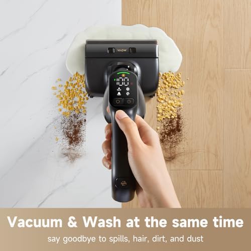 MOVA M10 Cordless Wet Dry Vacuum Cleaner 180  Lie Flat Smart Vacuum Mop All in One for Hard Floor  167 F Flashdry Self Cleaning  Zero inch Dual Edge Cleaning  18000Pa Suction  Zero Tangle for Pet Hair