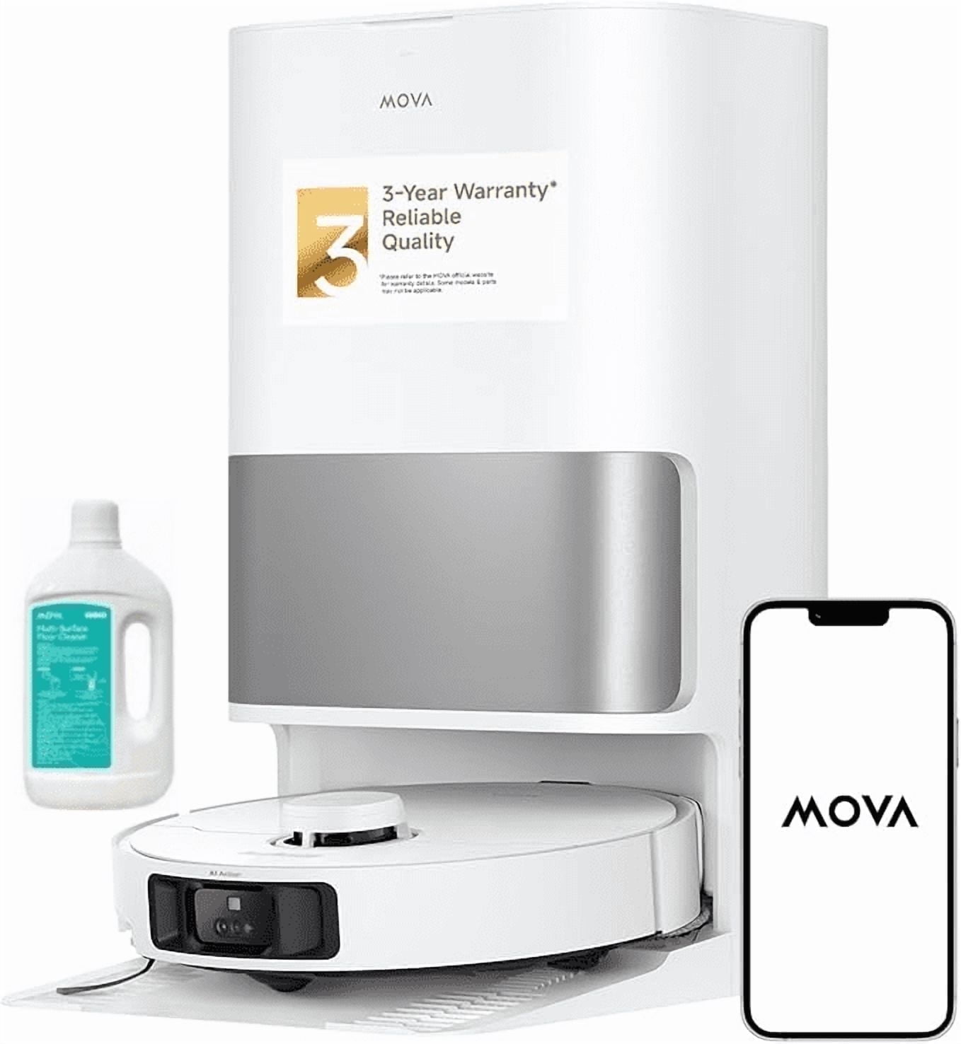 MOVA P10 Pro  Ultra Robot Vacuum and mop Combo Cleaner  Self Emptying  Self Drying&Cleaning  Dual Spinnig Mop