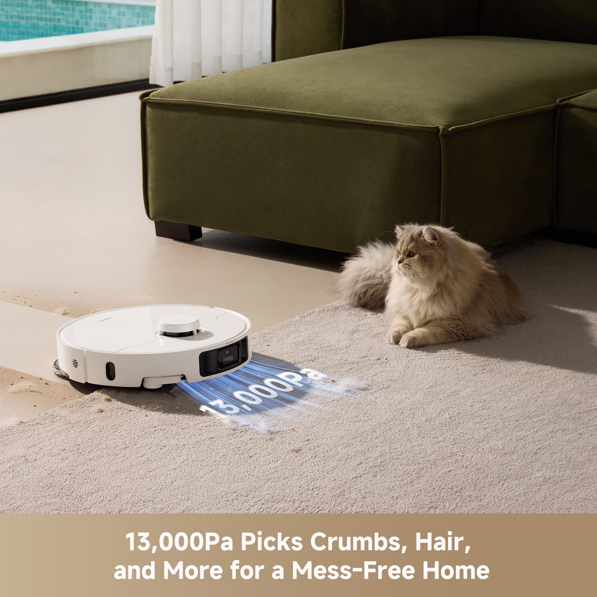 MOVA P10 Pro  Ultra Robot Vacuum and mop Combo Cleaner  Self Emptying  Self Drying&Cleaning  Dual Spinnig Mop