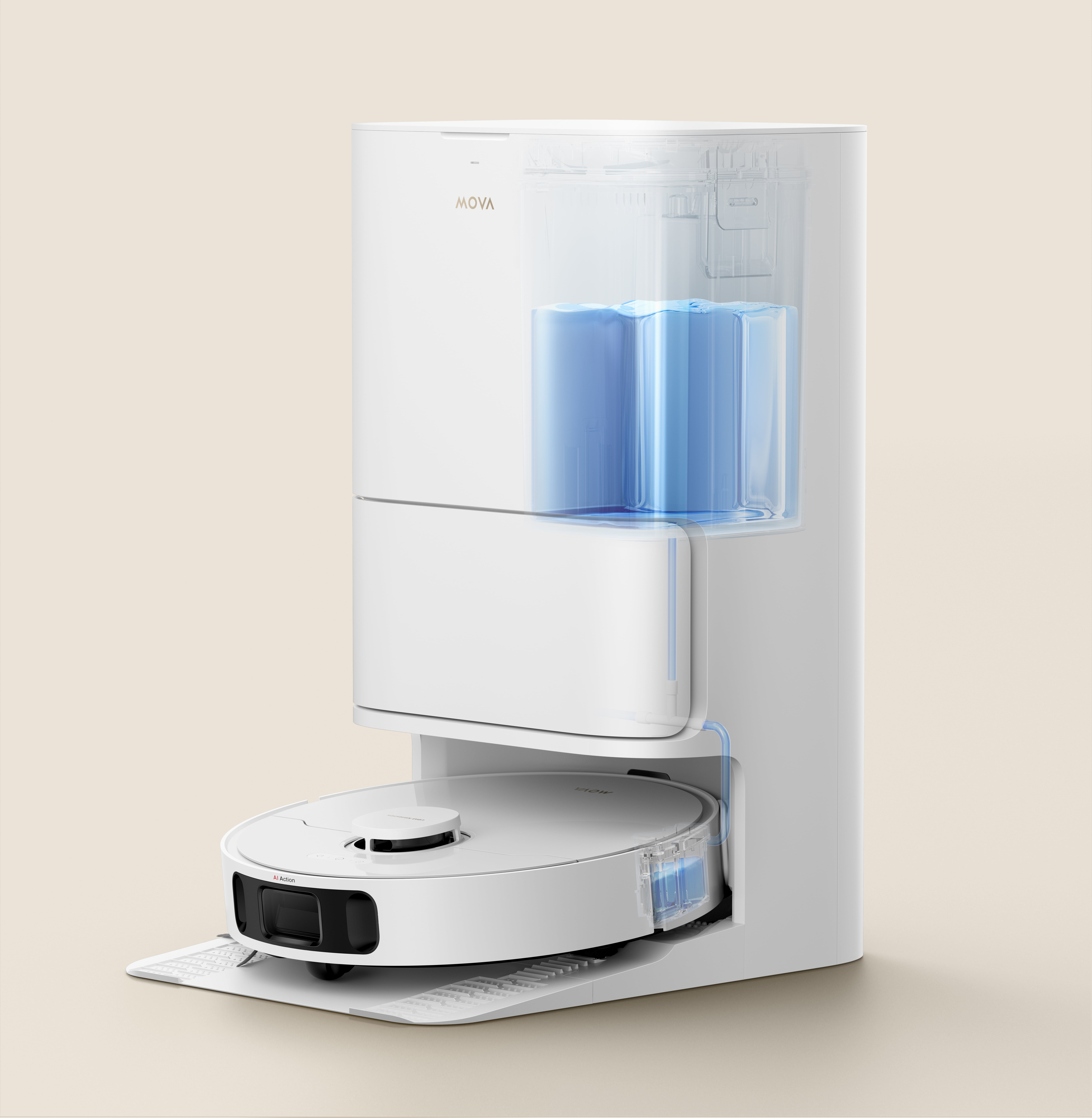 MOVA P50 Pro Ultra Robot Vacuum Cleaner Removable&Liftable Mop Anti Tangle Self Drying&Cleaning