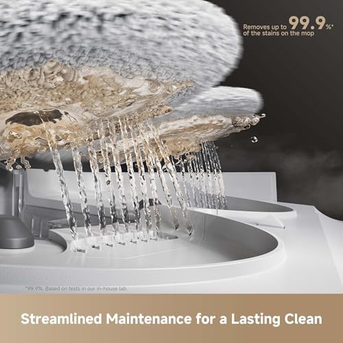 MOVA V50 Ultra Complete Robot Vacuum and Mop  24 000Pa Suction  Zero Tangling Duobrush  2 28in Obstacle Overcoming  FlexiRise Navigation  176 F Hot Water Mop Self Cleaning & Fast Hot Air Drying  White