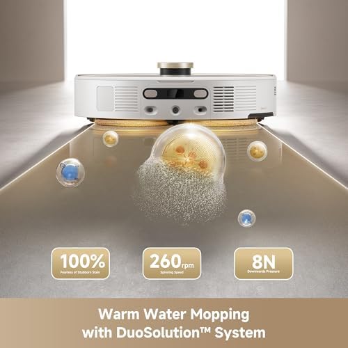 MOVA V50 Ultra Complete Robot Vacuum and Mop  24 000Pa Suction  Zero Tangling Duobrush  2 28in Obstacle Overcoming  FlexiRise Navigation  176 F Hot Water Mop Self Cleaning & Fast Hot Air Drying  White