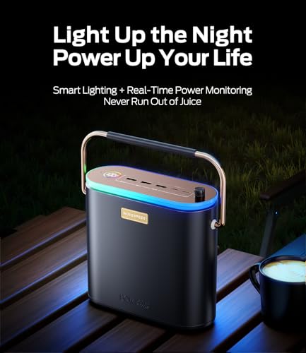 MOVE SPEED 2025 Upgrade 80 000mAh Power Bank 130W Portable Power Station with Digital Display Lighting USB C 5 Port Support Solar Recharge for Outdoor Camping Laptop Emergency Backup 296Wh