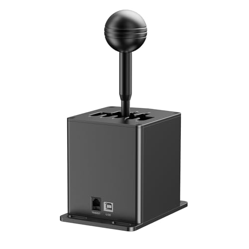 MOZA HGP Racing Shifter 7 R PC USB Simulator Shifters  H Pattern with Locked R and 7th Gear  USB Connection to PC  Easy to Mount