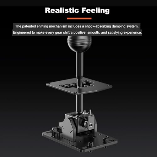 MOZA HGP Racing Shifter 7 R PC USB Simulator Shifters  H Pattern with Locked R and 7th Gear  USB Connection to PC  Easy to Mount