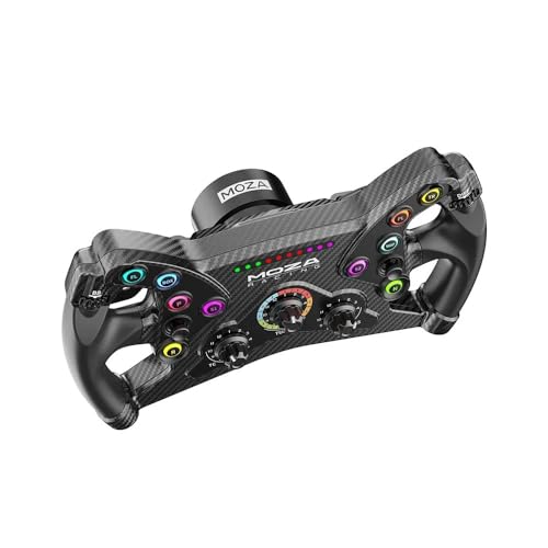 MOZA KS Steering Wheel 300mm Butterfly Style GT Racing Wheel  Fully Customizable Sim Racing Gaming Simulator  Compatible with 3rd Party Bases via Hub