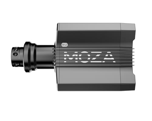 MOZA R12 V2 Direct Drive Sim Racing Wheelbase Servo Base  12Nm Direct Drive Torque  Real Force Feedback  standalone Wheel Base Simulator for PC Video Game  black