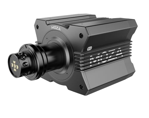 MOZA R12 V2 Direct Drive Sim Racing Wheelbase Servo Base  12Nm Direct Drive Torque  Real Force Feedback  standalone Wheel Base Simulator for PC Video Game  black