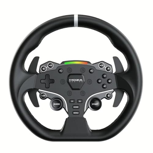 MOZA R3 Racing Wheel and Pedals Bundle for PC  3 9Nm Direct Drive WheelBase 11 inch ES Lite Steering Wheel Pedals and Desk Clamp High Performance Game Racing Simulator for PC User