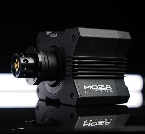 MOZA R5 Bundle Kit Racing Gaming Simulator 5 5Nm Direct Drive Wheelbase Unbeatable Rigid & Durable 11 Inch ES Racing Wheel SR P Lite Dual Pedal and Desk Clamp for Experienced Enthusiasts