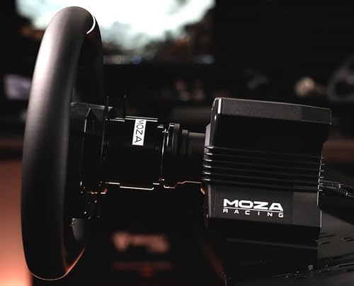 MOZA R5 Bundle Kit Racing Gaming Simulator 5 5Nm Direct Drive Wheelbase Unbeatable Rigid & Durable 11 Inch ES Racing Wheel SR P Lite Dual Pedal and Desk Clamp for Experienced Enthusiasts