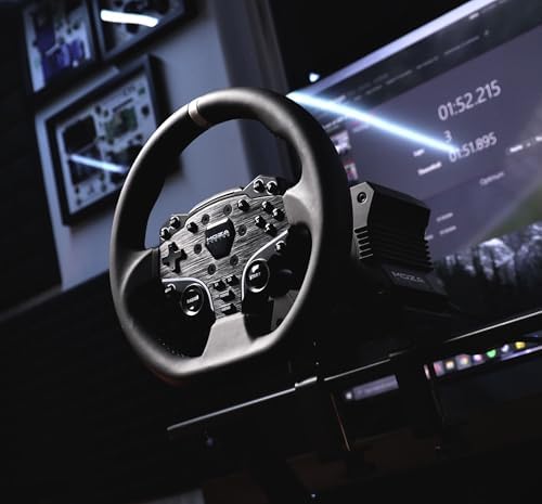 MOZA R5 Bundle Kit Racing Gaming Simulator 5 5Nm Direct Drive Wheelbase Unbeatable Rigid & Durable 11 Inch ES Racing Wheel SR P Lite Dual Pedal and Desk Clamp for Experienced Enthusiasts