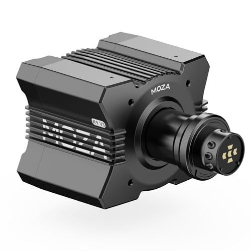 MOZA R9 V3 Direct Drive Servo Motor Sim Racing Wheel Base  9Nm FFB Force Feedback Steering Wheel Base  Customizable Standalone Wheel Base Simulator for PC Racing Game  black