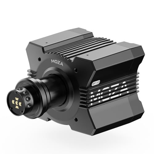 MOZA R9 V3 Direct Drive Servo Motor Sim Racing Wheel Base  9Nm FFB Force Feedback Steering Wheel Base  Customizable Standalone Wheel Base Simulator for PC Racing Game  black