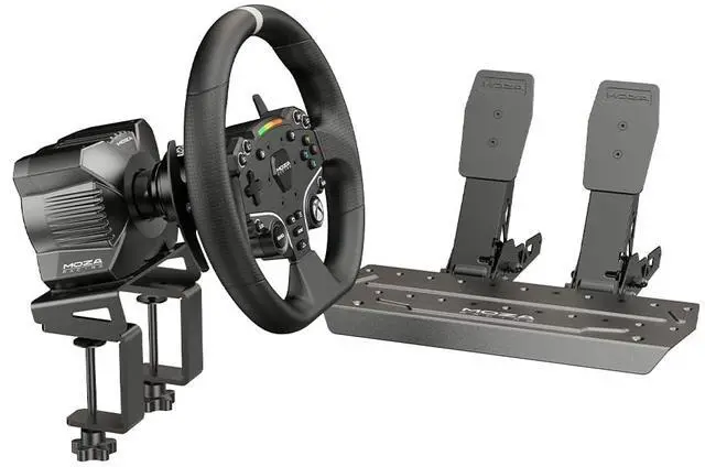MOZA RACING Game RS053 R3 Racing Wheel and Pedals Black