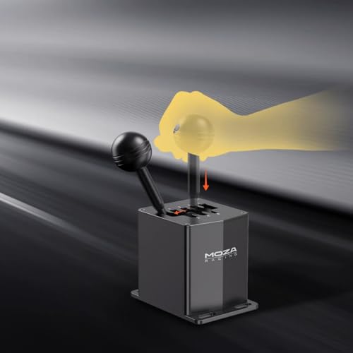 MOZA Racing HGP Shifter With intelligent Downshift System Machined From Anodized Aviation Grade Aluminum Racing Simulator