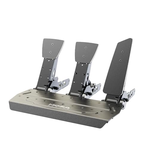 MOZA SR P Pedals Set of Brake  Throttle and Clutch Pedal Load Cell Sim Racking Pedals for PC Gaming